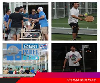 BRI Bintaro Gelar Olahraga Padel Bersama Nasabah Merchant Ayam Kelopoe