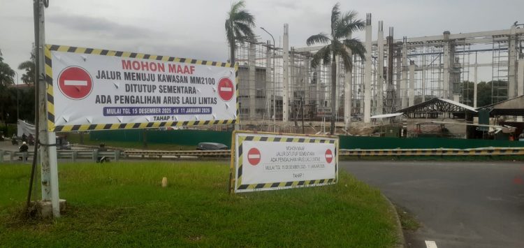 Akses Jalan Penghubung MM2100–EJIP Ditutup Total Mulai 15 Desember 2025 hingga 11 Januari 2026