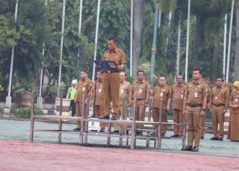 Sekda Endin Dorong Percepatan PSEL, Optimalisasi PAD, dan Penguatan Kinerja ASN pada Apel Hakordia 2025