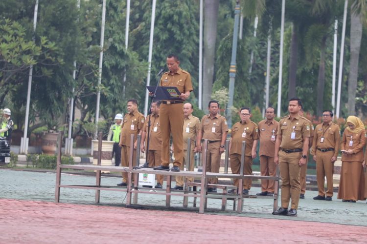 Sekda Endin Dorong Percepatan PSEL, Optimalisasi PAD, dan Penguatan Kinerja ASN pada Apel Hakordia 2025
