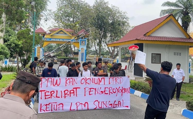 Diduga Terlibat Pengeroyokan Pengurus LPM, Oknum DPRD Deli Serdang Diminta Diproses Etik dan PAW
