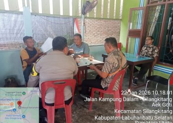 Polisi Hadir dari Pintu ke Pintu, Bhabinkamtibmas Silangkitang Ingatkan Warga Aek Goti Waspada Kejahatan dan Judi Online