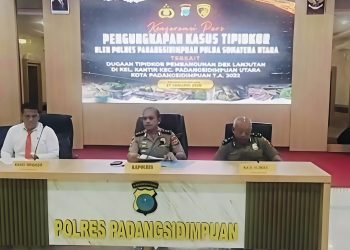 Polres Padangsidimpuan Tetapkan 3 Tersangka Kasus Korupsi Proyek Taman Torjam, Kerugian Negara Rp2,1 Miliar