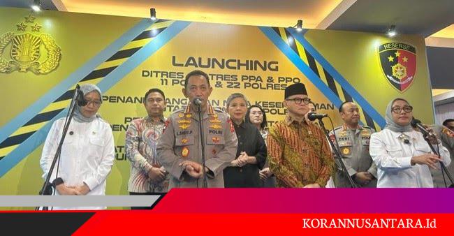 Kapolri Resmi Luncurkan Direktorat PPA-PPO di 11 Polda dan 22 Polres