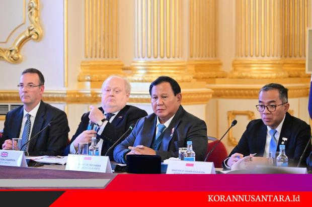 Kunjungan ke Inggris, Prabowo Kerjasama Bangun 10 Kampus STEM dan Kedokteran di RI