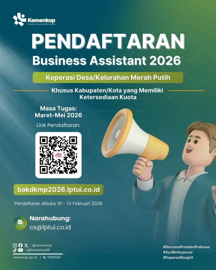 Kemenkop Buka Kesempatan Jadi BA Kopdeskel Merah Putih