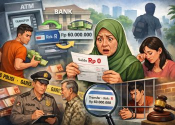 Modus Minjam Uang, Menantu Diduga Bobol Rekening Mertua Rp60 Juta