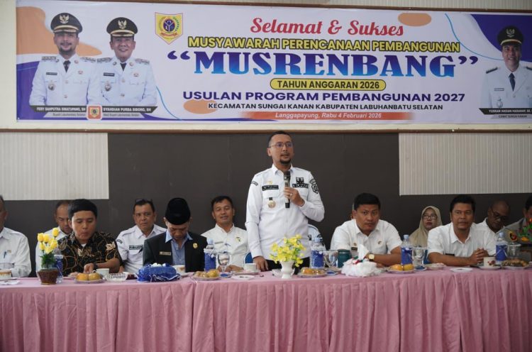 Buka Musrenbang Sungai Kanan, Bupati Labusel Tegaskan Suara Desa Jadi Prioritas Pembangunan