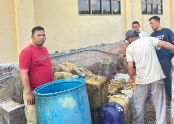 Kodim 0209 Ungkap Penimbunan BBM Subsidi di Labusel, Puluhan Jerigen Bio Solar Diamankan