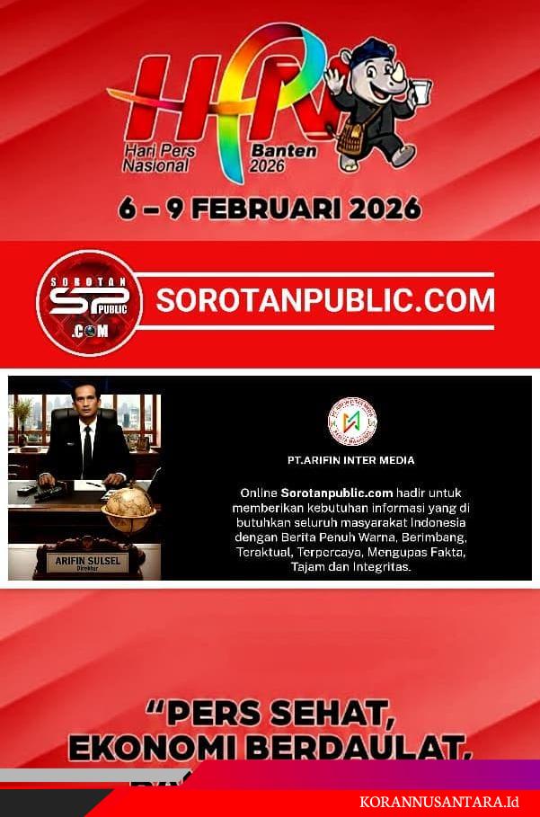 HPN 2026: Pemred Sorotan Public Arifin Rahim Serukan Pers Sehat demi Kedaulatan Ekonomi Bangsa