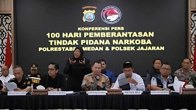 Polrestabes Medan Ungkap 526 Kasus Narkoba dalam 100 Hari, Sita 156 Kg Sabu dan Puluhan Ribu Ekstasi
