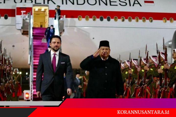 Jet F-16 Yordania Kawal Kedatangan Prabowo, Bahas Kerjasama Bilateral