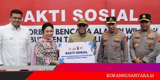 Kapolri – Ketua Komisi IV DPR RI Salurkan 16 Truk Bantuan untuk Korban Bencana