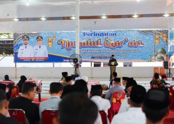 Peringatan Nuzulul Qur’an, Dari Pendopo Bupati Labusel Ajak Masyarakat Hidupkan Nilai Al-Qur’an