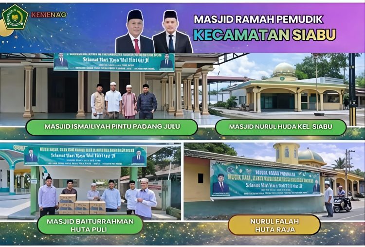 Kemenag Madina Rekomendasikan 17 Masjid Ramah Pemudik, Tempat Singgah Saat Lelah