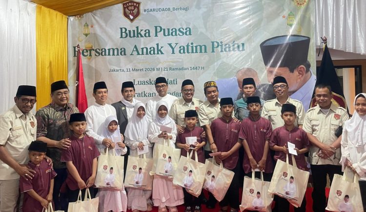 Garuda 08 Gelar Buka Puasa Bersama dan Santunan Anak Yatim, Doakan Presiden Prabowo