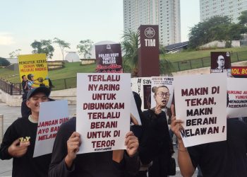Aktivis HAM Diserang Air Keras, Mahasiswa Gelar Aksi Solidaritas di Taman Ismail Marzuki