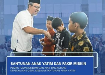 Wali Kota Padangsidimpuan Ajak Masyarakat Tingkatkan Kepedulian Sosial Lewat Santunan Anak Yatim