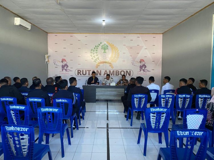 Matangkan Pengamanan Lebaran, PLT Karutan Ambon Adakan Rapat Internal Bersama Jajaran