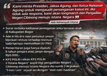 Surat Terbuka ” Laporan Darurat ” untuk Presiden, KP3 Polri Soroti Kasus Kekerasan Seksual Anak di Bogor, Ancam Longmarch ke Istana
