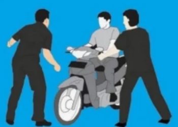 Motor Ditarik Paksa Di Jalan Raya, Konsumen Sudah Sepakat Bayar Tanggal 30 Hari Senin