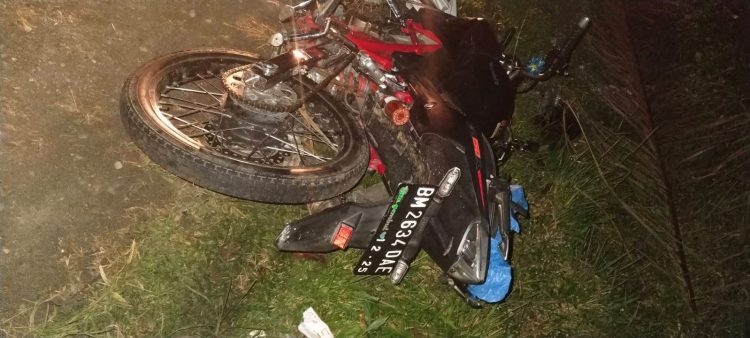 Kecelakaan Maut di Simpang Proyek Sisumut Labusel, Pengendara CBR Tewas di Tempat