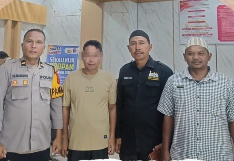 Bikin Gaduh! Polisi Amankan Pria Berkaos Tidak Etis dan Provokatif di Masjid Raya Al-Abror Padangsidimpuan