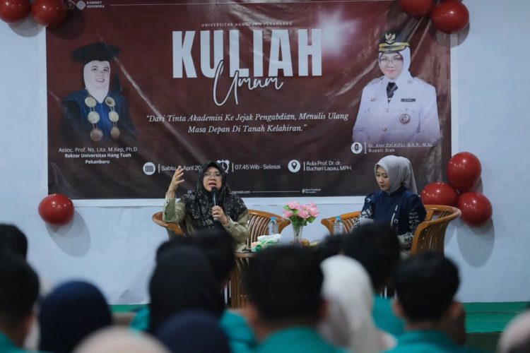 Bupati Afni Zulkifli Penuhi Undangan dan Isi Kuliah Umum Bem Hang Tuah Pekanbaru