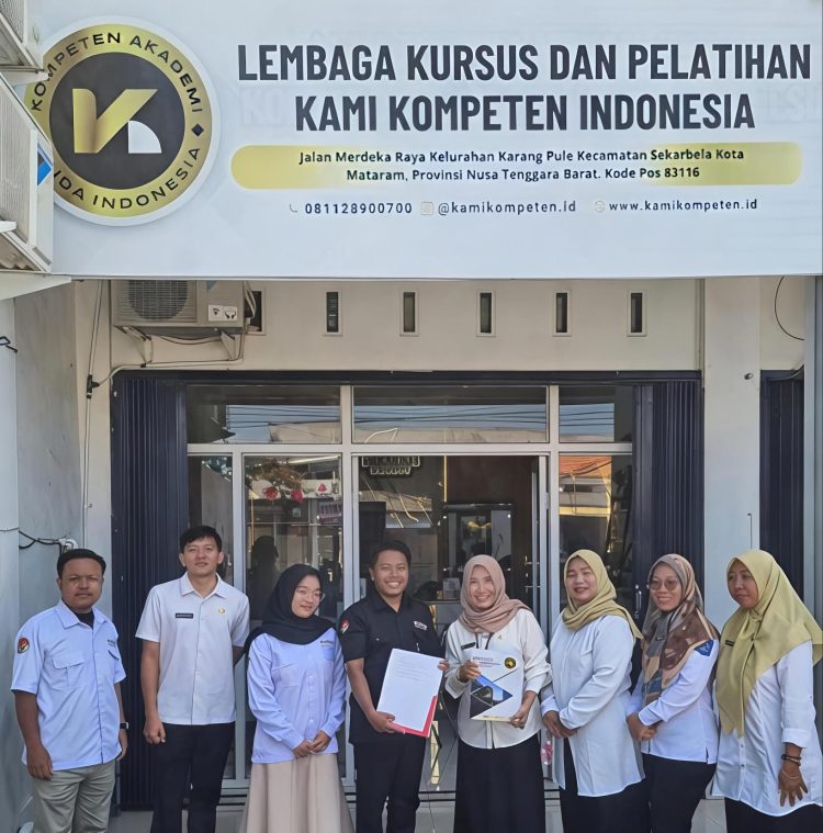 VISITASI RESMI DINAS PENDIDIKAN KOTA MATARAM PERKUAT KREDIBILITAS LKP KAMI KOMPETEN INDONESIA