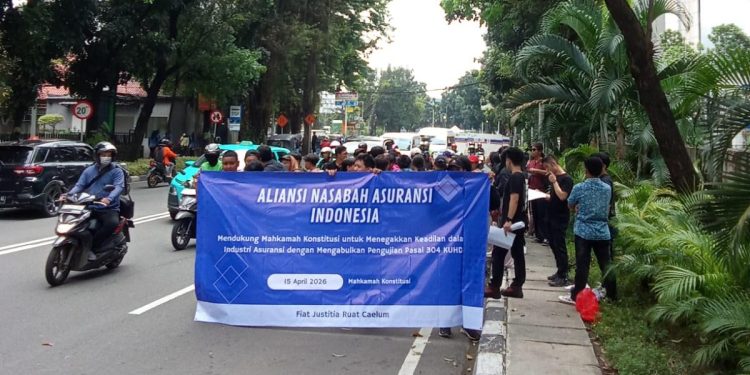 Aksi Upaya Mencari Keadilan Atas Dugaan Kriminalisasi Anggota Nasabah Asuransi