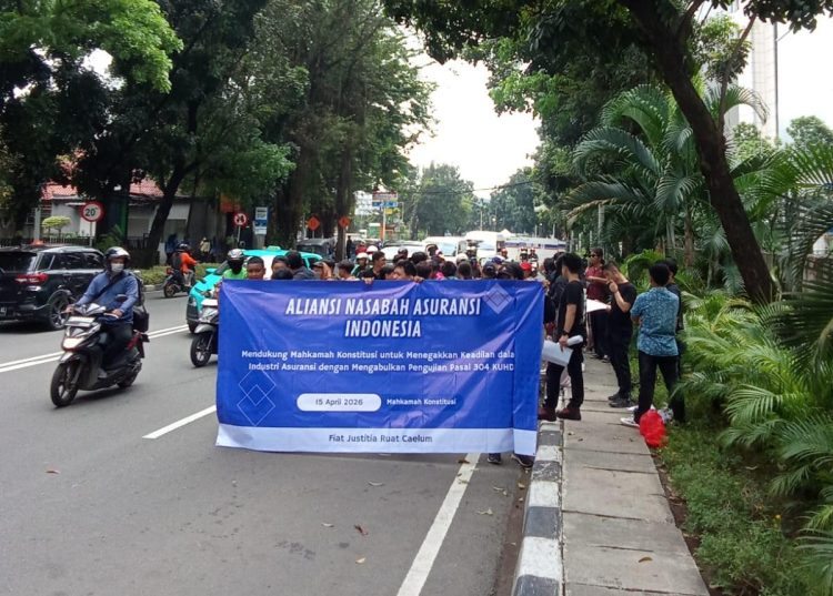 Aksi Upaya Mencari Keadilan Atas Dugaan Kriminalisasi Anggota Nasabah Asuransi