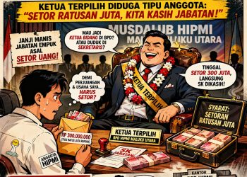 Diduga Jual-Beli Jabatan, Ketua Umum Versi Musdalub HIPMI Malut Dilaporkan ke Polisi