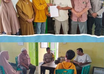 Bhabinkamtibmas Padangsidimpuan Selatan Mediasi Sengketa Dugaan Pencurian Kayu Berakhir Damai