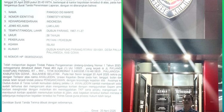 Polres Gowa Sigap Tangani Laporan Pengancaman, Keluarga Korban Apresiasi Pelayanan Humanis Kepolisian