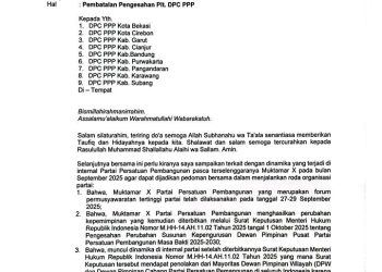 SK Plt DPC PPP Kota Bekasi Dibatalkan, Angkatan Muda Ka’bah Tegaskan Jangan Ada Kader Membangkang