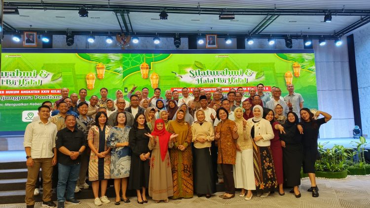 Pererat Silaturahmi dan Kebersamaan, Mahasiswa Magister Hukum Untan Gelar Halal Bihalal