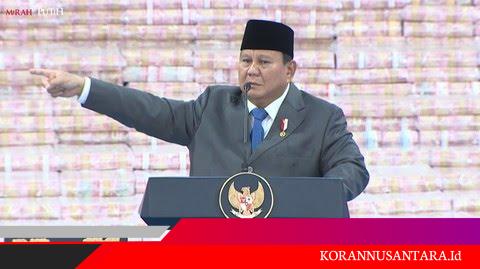 Prabowo Akui Ada Aparat dan Penjabat yang Bantu Pencuri Uang Negara