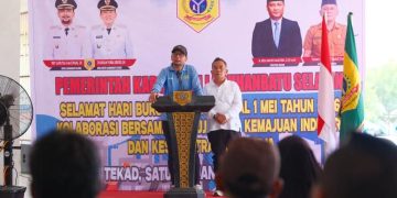 May day 2026 Bupati Labusel Ajak Buruh dan Pengusaha Satu Tekad Sejahtera Bersama