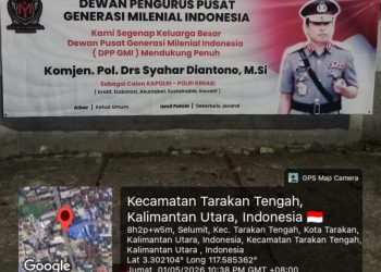 Tebar Spanduk Setiap Wilayah DPP GMI Mendukung Kabareskrim Komjen Pol Syahardiantono Jadi Kapolri