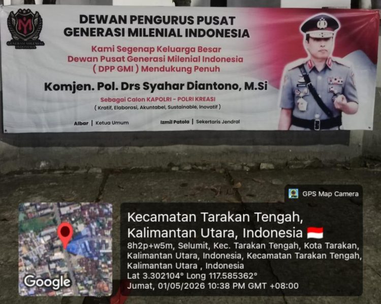 Tebar Spanduk Setiap Wilayah DPP GMI Mendukung Kabareskrim Komjen Pol Syahardiantono Jadi Kapolri