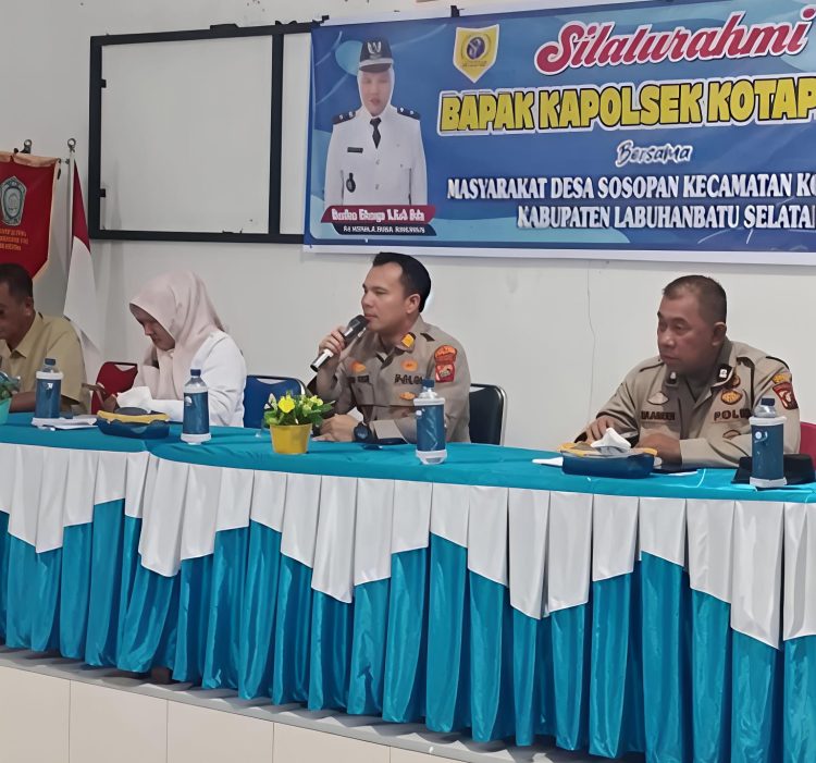 Kapolsek Kotapinang Turun ke Desa, Ajak Warga Lawan Pencurian Sawit, Narkoba dan Pelecehan Anak