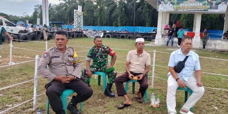 Polsek Sosa Amankan Open Turnamen Cup I Pasar Ujung Batu di Padang Lawas, Ajak Pemain Junjung Sportivitas