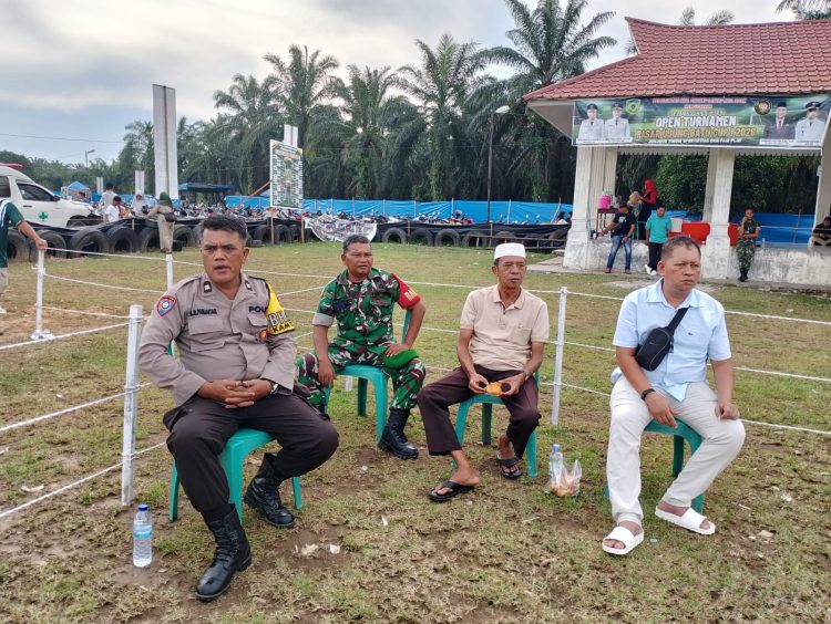 Polsek Sosa Amankan Open Turnamen Cup I Pasar Ujung Batu di Padang Lawas, Ajak Pemain Junjung Sportivitas
