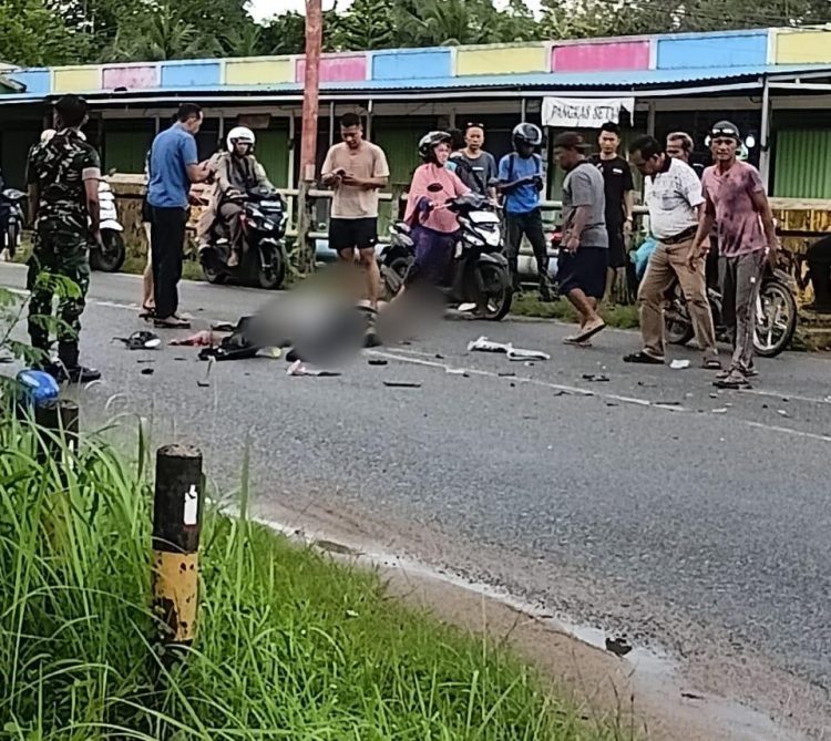 Kecelakaan Maut di Lintas Tanjungpinang-Bintan, Pengendara Motor Tewas, 7 WNA Tiongkok Terlibat
