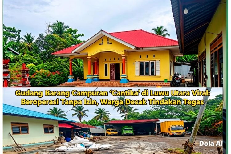 Gudang Barang Campuran ‘Cantika’ di Luwu Utara Viral: Beroperasi Tanpa Izin, Warga Desak Tindakan Tegas