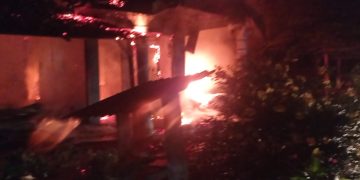 Jago Merah Hanguskan Rumah Permanen di Dusun Sialang Bujing Kerugian Ditaksir Rp250 Juta