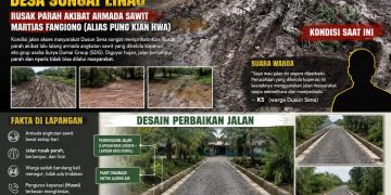 Diguyur Hujan, Dihajar Armada Sawit: Jalan Dusun Sena Berubah Jadi Kubangan Lumpur