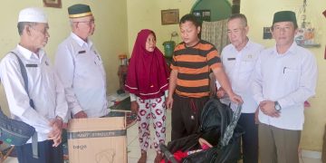 BAZNAS Labuhanbatu Salurkan Bantuan Kursi Roda untuk Anak Penyandang Cerebral Palsy di Rantau Utara