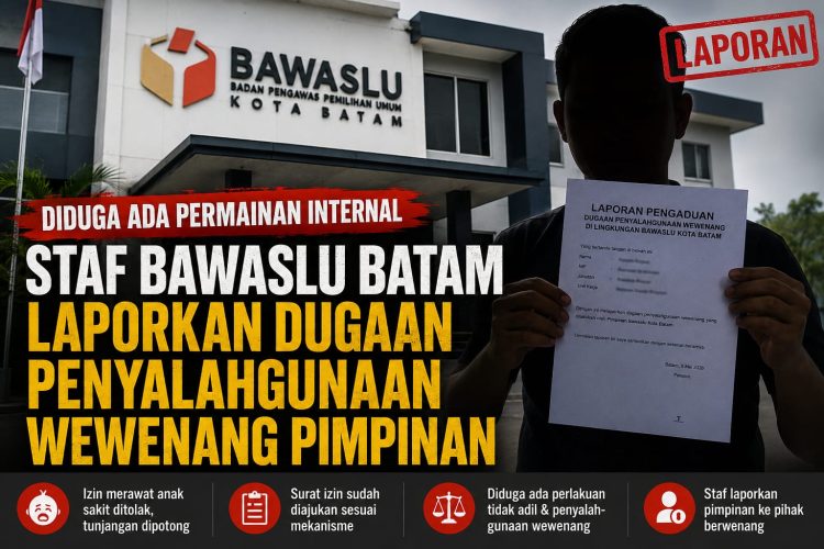 Izin Merawat Anak Demam Tinggi Tidak di Izinkan, Kini Pimpinan Bawaslu Batam dilaporkan