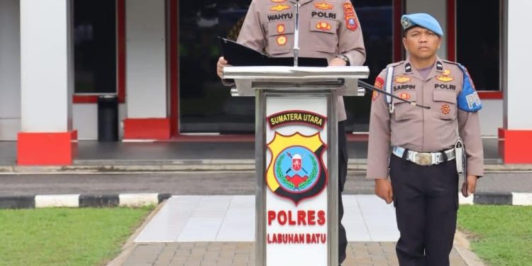 AKP Organ Sembiring Resmi Jabat Kasat Intelkam, Kapolres Labuhanbatu Pimpin Sertijab